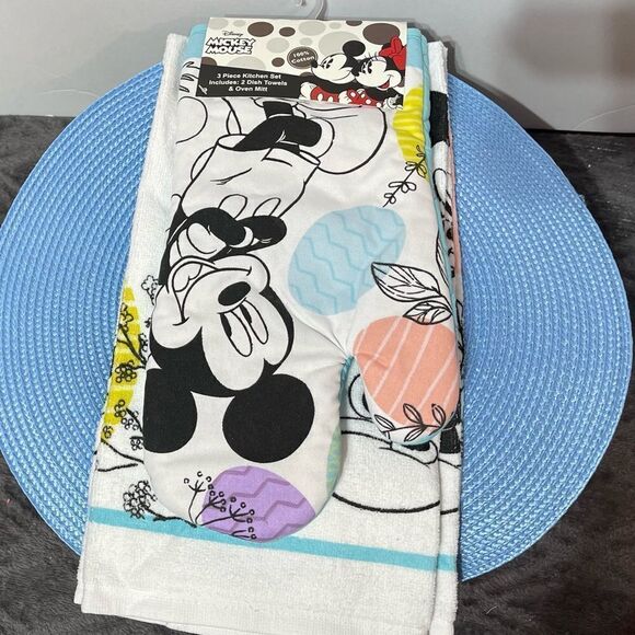 Disney Mickey Mouse Easter Kitchen Set of 3 NWT - Picture 1 of 8